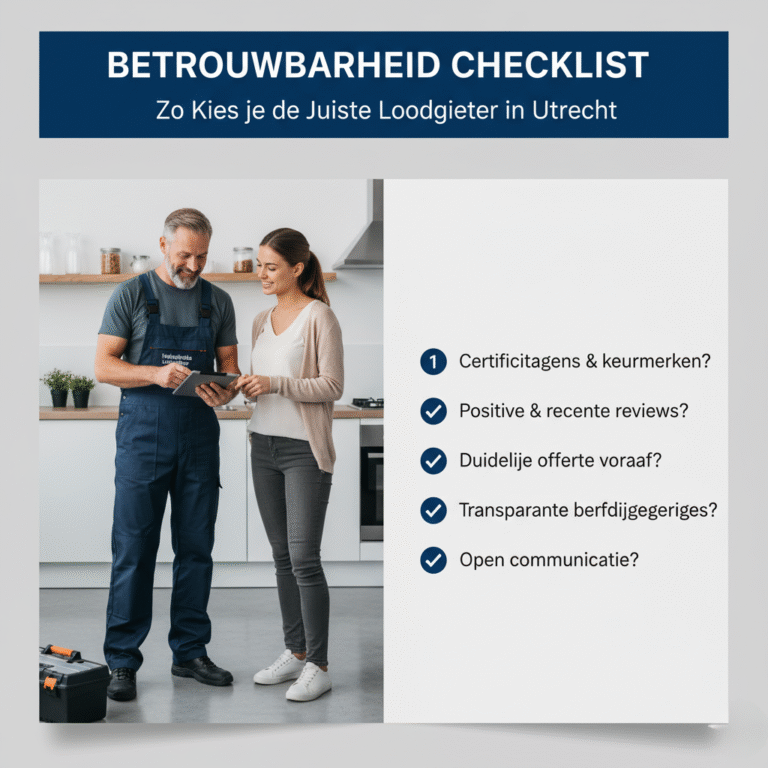 Betrouwbaarheid Checklist – Zo Kies je de Juiste Loodgieter